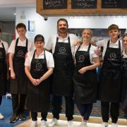 No.17 in Mundesley is set to close on June 16, the café's owners Olly and Laura Deakin (centre) have announced