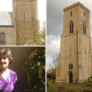 Sharrington's All Saints Church, and one of the church wardens, Pippa Long