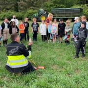 Children learned about farming at North Norfolk's Gawdy Hall Estate trip