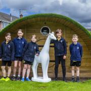 Students from White Women Lane School with their Mini G