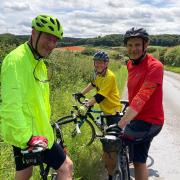 The trio on a training run