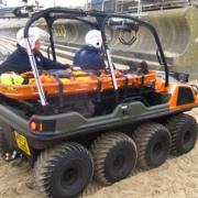 The Argocat all-terrain vehicle in action