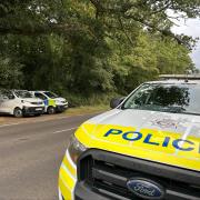 A police cordon and multiple ambulances are at the scene of an incident in Marsham