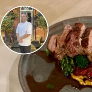 Sam Rush is the new head chef at Blakeney House - pictured is the lamb chump dish