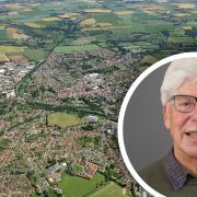 Paul Heinrich (inset) fears North Walsham will struggle to cope with the planned increase in housing