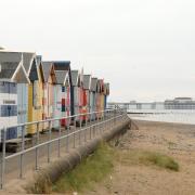 Beach huts along Cromer seafront