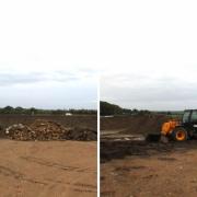 Denny's Construction got in to trouble with the council for crushing concrete on farm land in East Beckham