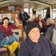 Heron Lodge care home residents enjoy a Broads trip