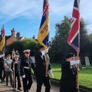 Royal British Legion branch unveils new standards in Aylsham