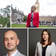 The assisted dying bill introduced by Labour MP Kim Leadbeater (top right) has divided opinion. Pictured are Bishop of Norwich the Rt Rev Graham Usher and MPs Jerome Mayhew, Ben Goldsborough and Alice Macdonald