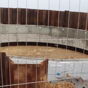 A new water storage tank is being installed in north Norfolk