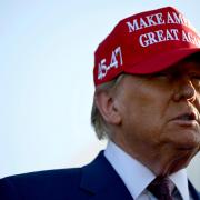 President-elect Donald Trump arrives before the launch of the sixth test flight of the SpaceX Starship rocket Tuesday, Nov. 19, 2024 in Boca Chica, Texas. (Brandon Bell/Pool via AP)