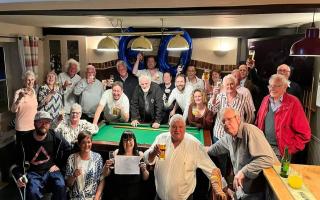 Punters at the The Red Hart in Bodham gathered to enjoy free drinks and celebrate Paul Heaton's 60th birthday