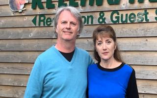 Paul Merton and wife Suki Webster at Kelling Heath Holiday Park