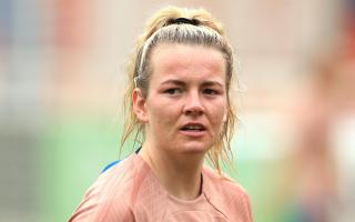 England's Lauren Hemp during a training session at St. George's Park, Burton-on-Trent, in June