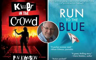 North Norfolk author Phil Johnson has had two of his books - Killer in the Crowd and Run to the Blue - shortlisted for awards